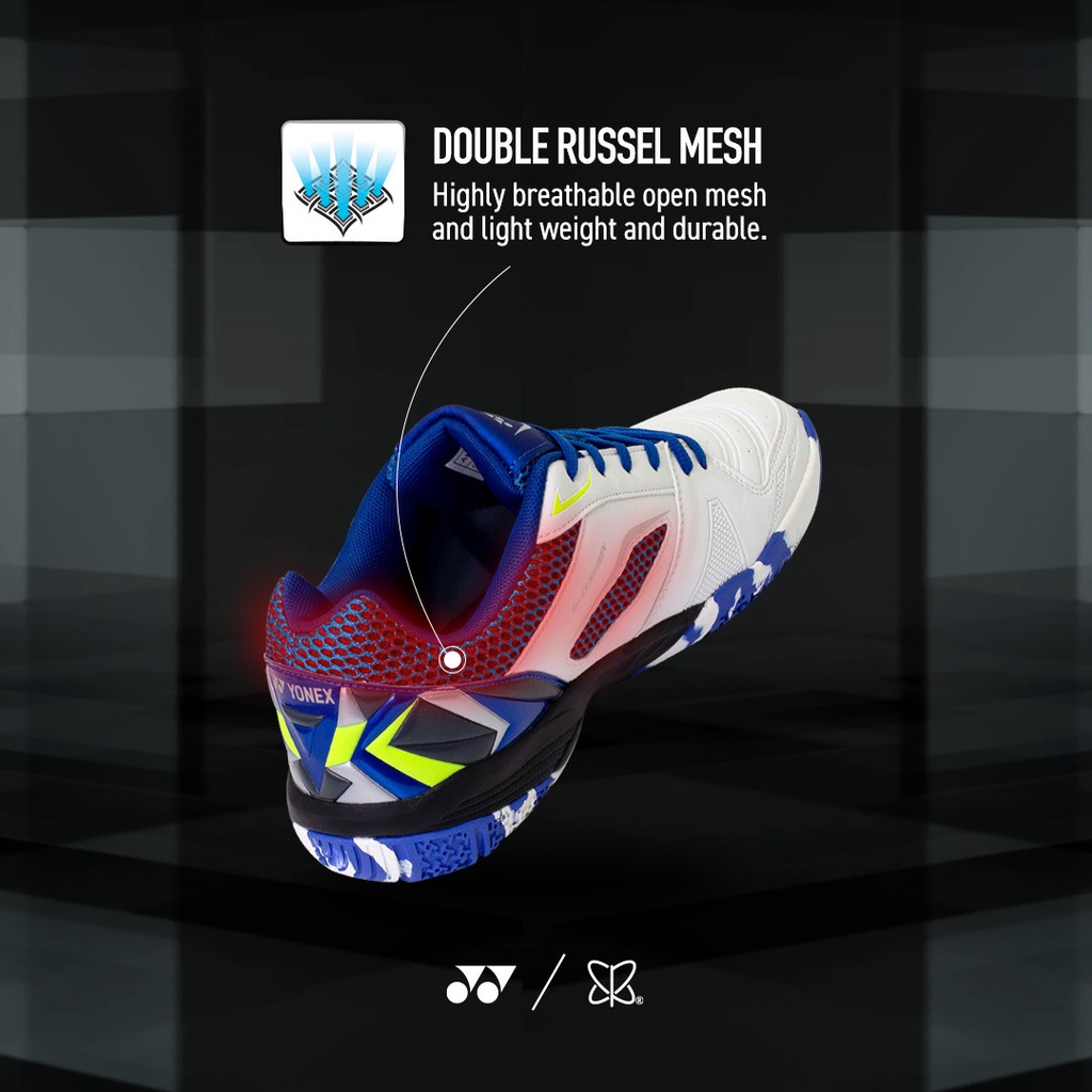 Công nghệ DOUBLE RUSSEL MESH của Giày cầu lông Yonex Skill 5
